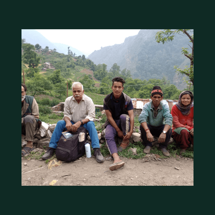 HimGra yarn spools and raw materials on cable-knit fabric